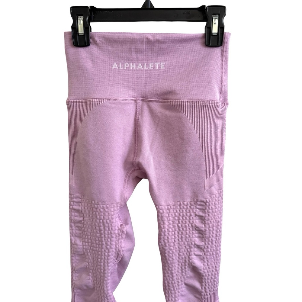 Alphalete Women's Amplify Contour High Waist Yoga Workout Leggings Pink Small S - Picture 2 of 6